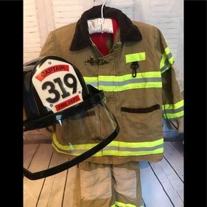 Dress Up For Kids Fireman Firefighter Outfit Costume Size 3/4